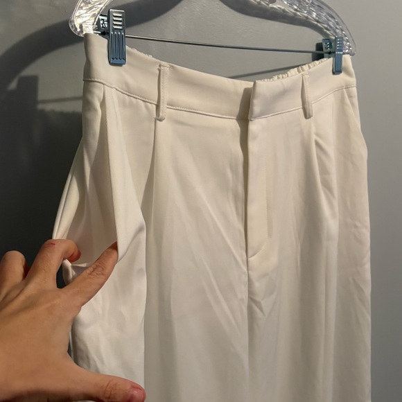 Cider Women’s 0XL White Wide Leg Trousers Classic Timeless Business Casual Pants - Picture 4 of 16